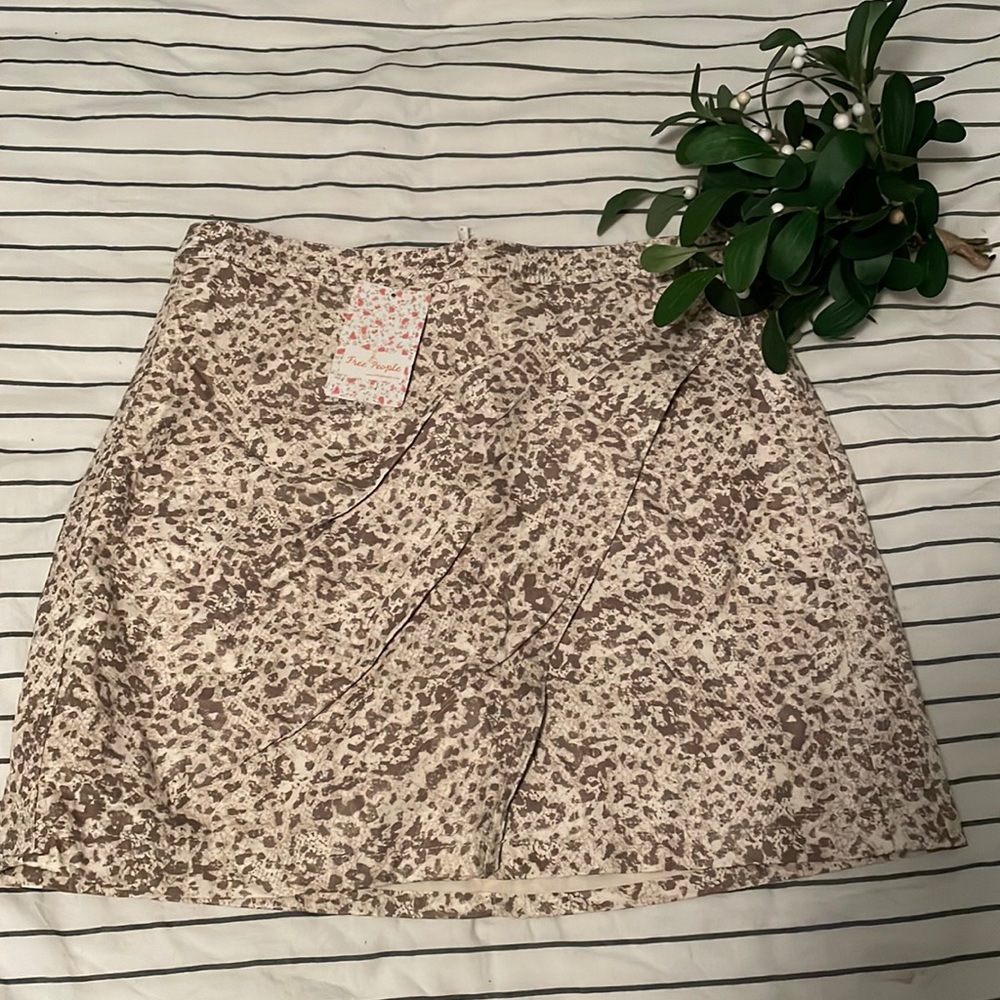 Free People Vegan Leather Skirt